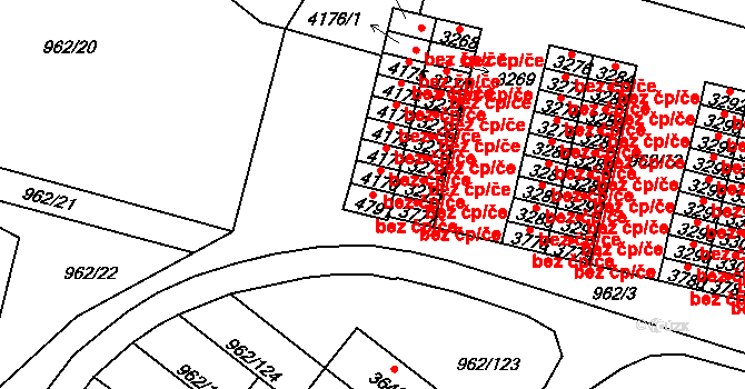 Písek 42167922 na parcele st. 4791 v KÚ Písek, Katastrální mapa