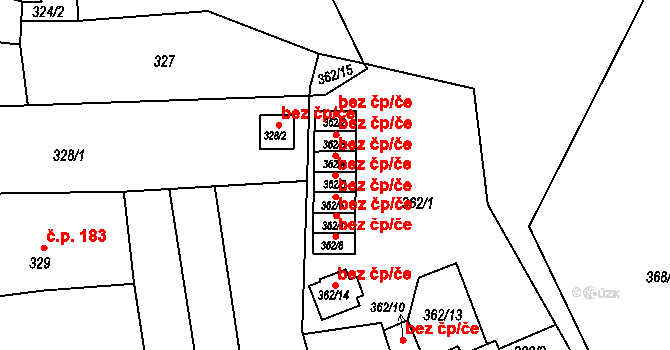 Jaroměř 42393922 na parcele st. 362/5 v KÚ Jaroměř, Katastrální mapa