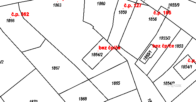 Pohořelice 104511923 na parcele st. 1864/2 v KÚ Pohořelice nad Jihlavou, Katastrální mapa