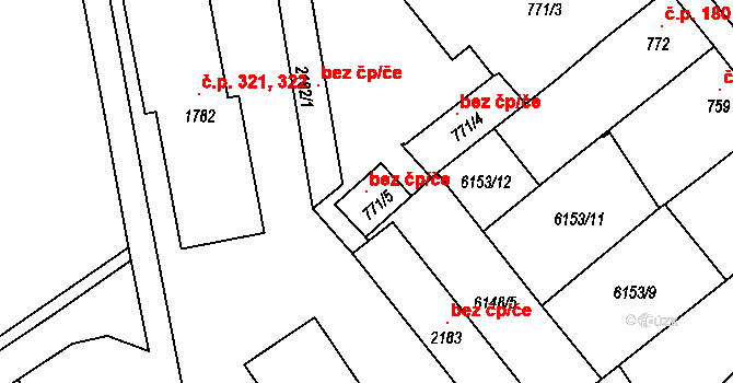 Telč 137247923 na parcele st. 771/5 v KÚ Telč, Katastrální mapa
