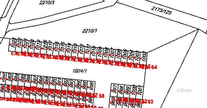 Klášterec nad Ohří 70 na parcele st. 1008 v KÚ Klášterec nad Ohří, Katastrální mapa