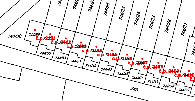 Objekt 43926924, Katastrální mapa