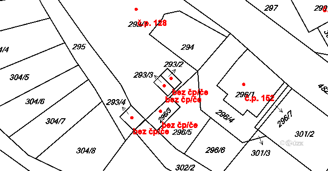 Jablonec nad Nisou 46686924 na parcele st. 293/3 v KÚ Proseč nad Nisou, Katastrální mapa