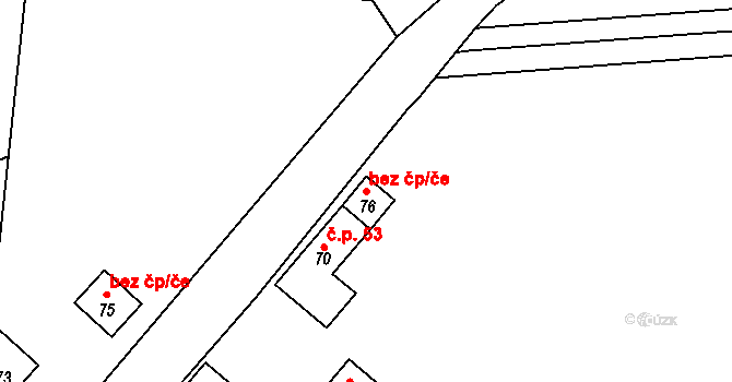 Ždírec nad Doubravou 51210924 na parcele st. 76 v KÚ Kohoutov u Ždírce nad Doubravou, Katastrální mapa