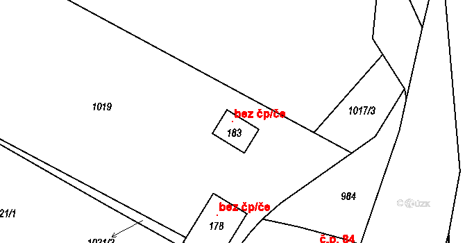 Brod nad Tichou 100089925 na parcele st. 183 v KÚ Brod nad Tichou, Katastrální mapa