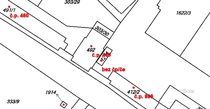 Kostelec nad Labem 39341925 na parcele st. 1214 v KÚ Kostelec nad Labem, Katastrální mapa
