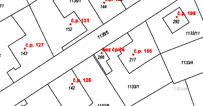 Litohlavy 41452925 na parcele st. 266 v KÚ Litohlavy, Katastrální mapa