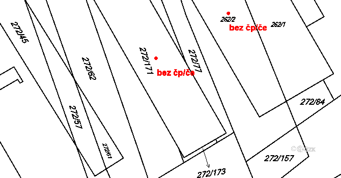 Otnice 43124925 na parcele st. 272/171 v KÚ Otnice, Katastrální mapa