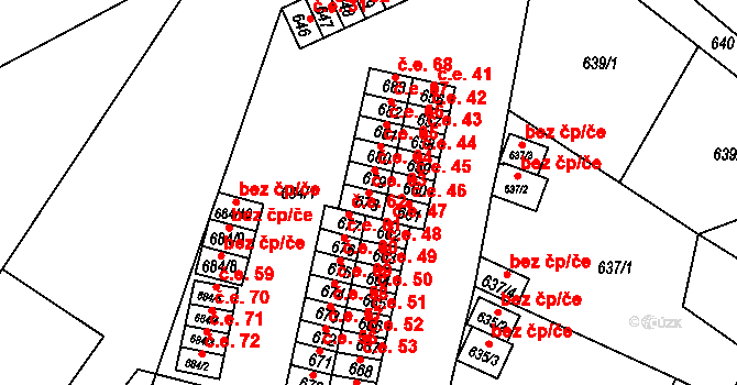 Miřetice u Klášterce nad Ohří 63, Klášterec nad Ohří na parcele st. 678 v KÚ Miřetice u Klášterce nad Ohří, Katastrální mapa