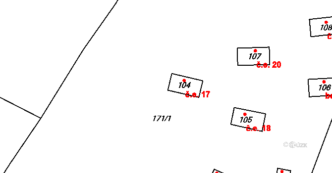 Kumburský Újezd 17, Nová Paka, Katastrální mapa