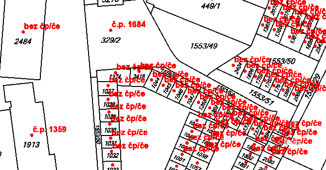 Opava 38105926 na parcele st. 1045 v KÚ Kateřinky u Opavy, Katastrální mapa