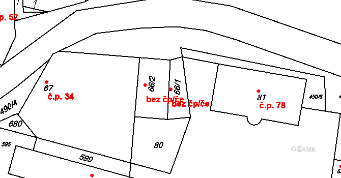 Dolní Břežany 39575926 na parcele st. 66/1 v KÚ Dolní Břežany, Katastrální mapa