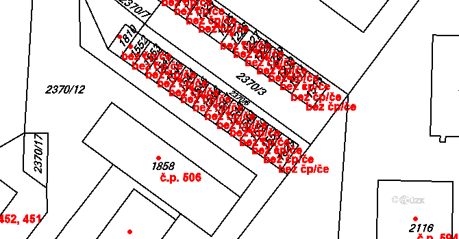 Telč 45812926 na parcele st. 1548 v KÚ Telč, Katastrální mapa