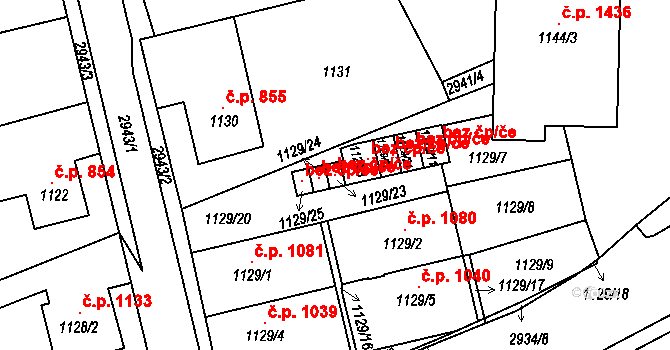Rychnov nad Kněžnou 114120927 na parcele st. 1129/23 v KÚ Rychnov nad Kněžnou, Katastrální mapa