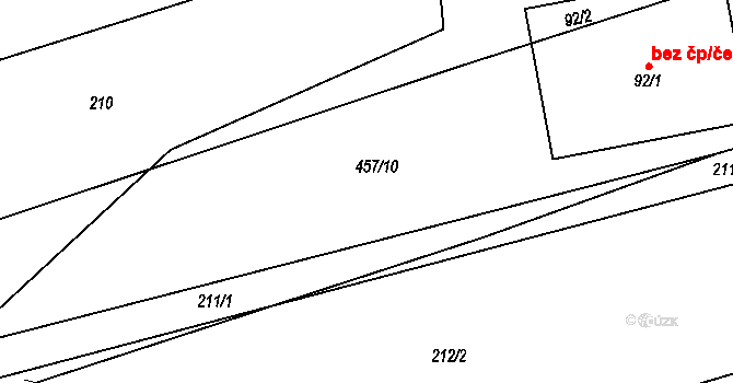 Ostrovec-Lhotka 40682927 na parcele st. 101 v KÚ Lhotka u Terešova, Katastrální mapa