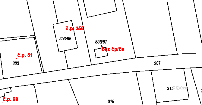 Petrovice u Karviné 102273928 na parcele st. 853/97 v KÚ Závada nad Olší, Katastrální mapa