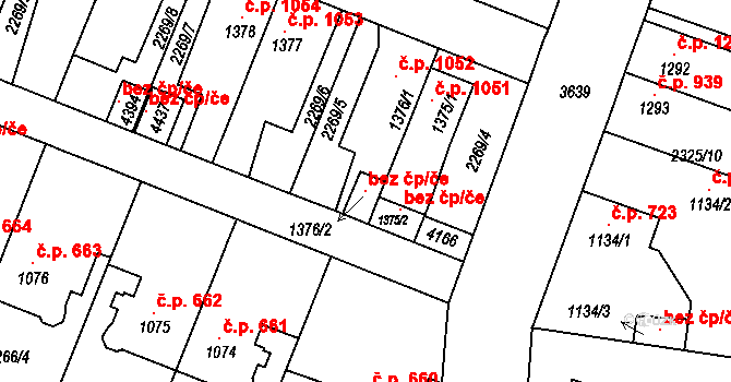 Rakovník 118387928 na parcele st. 1376/2 v KÚ Rakovník, Katastrální mapa