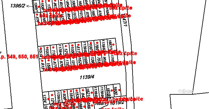 Svitavy 40152928 na parcele st. 902 v KÚ Čtyřicet Lánů, Katastrální mapa
