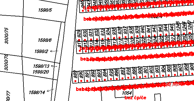 Velešín 44208928 na parcele st. 914 v KÚ Velešín, Katastrální mapa