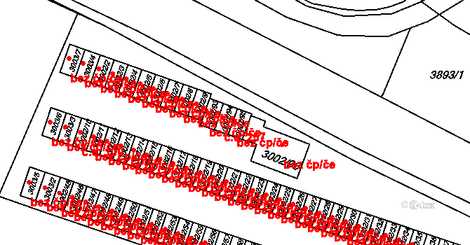 Litoměřice 47602929 na parcele st. 3002/95 v KÚ Litoměřice, Katastrální mapa