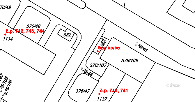 Letohrad 49963929 na parcele st. 1322 v KÚ Letohrad, Katastrální mapa