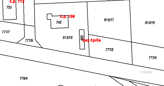 Svinaře 107833930 na parcele st. 850 v KÚ Svinaře, Katastrální mapa