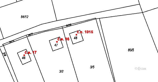 Zdeslavice 15, Chlístovice na parcele st. 48 v KÚ Zdeslavice u Chlístovic, Katastrální mapa