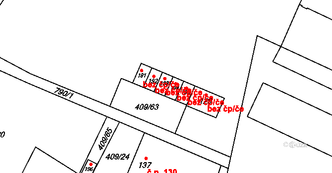 Hranice 38804930 na parcele st. 194 v KÚ Studánka u Aše, Katastrální mapa