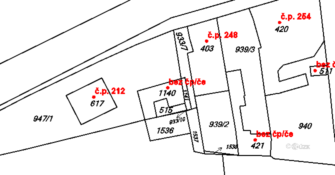 Staňkov 45243930 na parcele st. 515 v KÚ Staňkov-ves, Katastrální mapa
