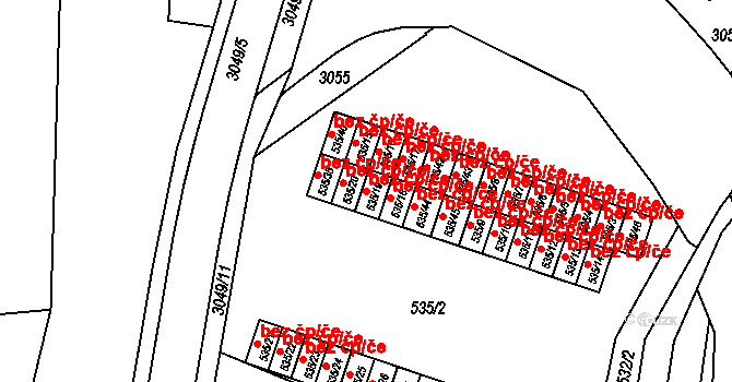 Rychnov nad Kněžnou 48628930 na parcele st. 535/19 v KÚ Rychnov nad Kněžnou, Katastrální mapa