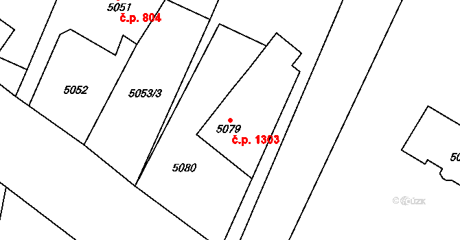 Rychvald 1303 na parcele st. 5079 v KÚ Rychvald, Katastrální mapa