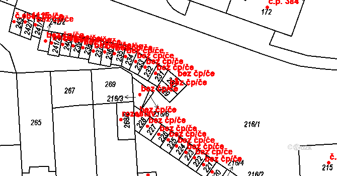 Teplice 39142931 na parcele st. 229 v KÚ Teplice-Řetenice, Katastrální mapa