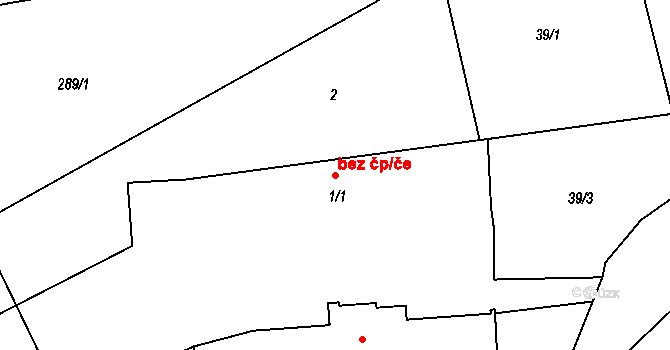 Netvořice 39379931 na parcele st. 1/1 v KÚ Tuchyně, Katastrální mapa