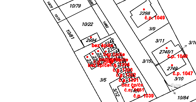 Sezimovo Ústí 40903931 na parcele st. 2299 v KÚ Sezimovo Ústí, Katastrální mapa