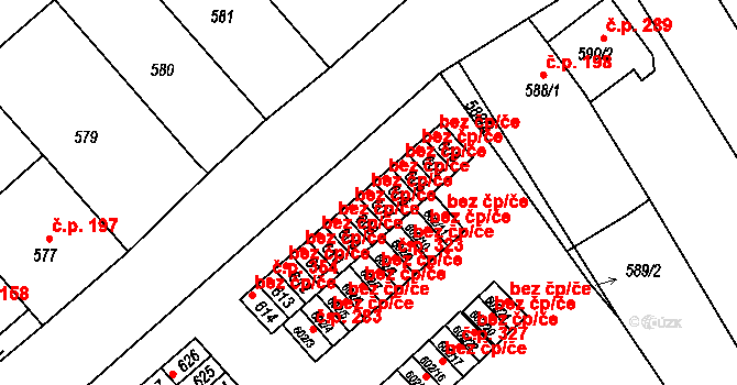 Přerov 43090931 na parcele st. 607 v KÚ Újezdec u Přerova, Katastrální mapa