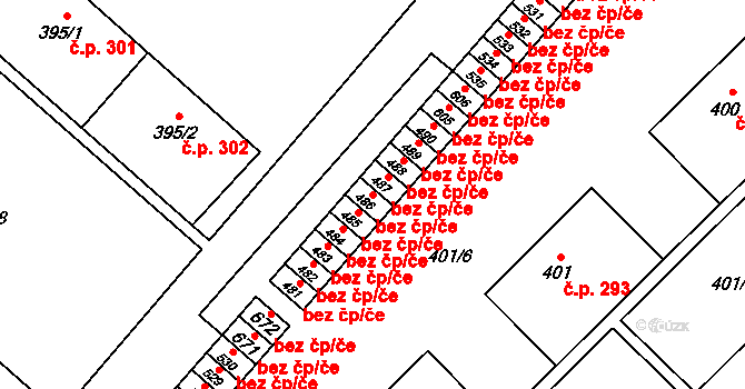 Olomouc 47343931 na parcele st. 486 v KÚ Hejčín, Katastrální mapa