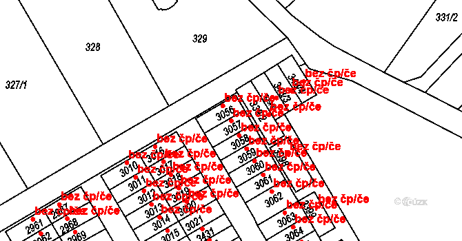 Třinec 48405931 na parcele st. 3057 v KÚ Lyžbice, Katastrální mapa