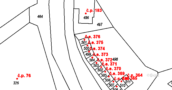 Povrly 375, Katastrální mapa