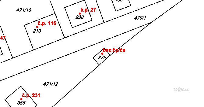 Žďár nad Metují 83860932 na parcele st. 379 v KÚ Žďár nad Metují, Katastrální mapa