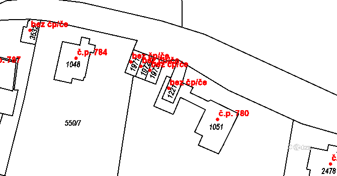 Vrchlabí 45039933 na parcele st. 1221 v KÚ Vrchlabí, Katastrální mapa