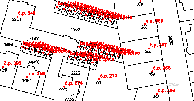 Mariánské Lázně 49929933 na parcele st. 764/4 v KÚ Mariánské Lázně, Katastrální mapa