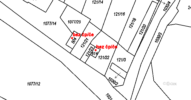 Čimelice 104594934 na parcele st. 614 v KÚ Čimelice, Katastrální mapa