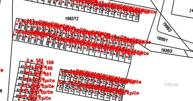 Pacov 39268934 na parcele st. 1261 v KÚ Pacov, Katastrální mapa