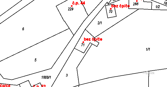 Horní Heřmanice 39407934 na parcele st. 71 v KÚ Dolní Heřmanice v Čechách, Katastrální mapa
