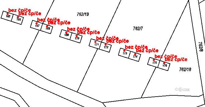 Křečovice 45372934 na parcele st. 172 v KÚ Křečovice u Neveklova, Katastrální mapa