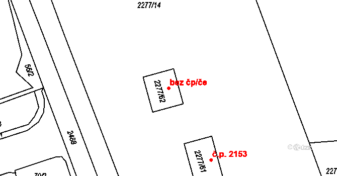 Litvínov 48728934 na parcele st. 2277/62 v KÚ Horní Litvínov, Katastrální mapa