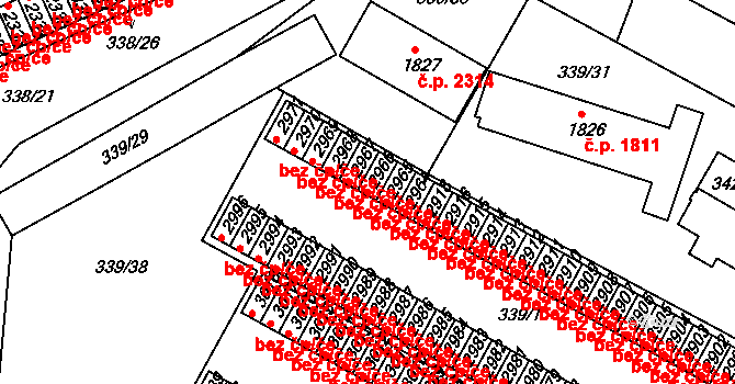 Brandýs nad Labem-Stará Boleslav 49289934 na parcele st. 2966 v KÚ Brandýs nad Labem, Katastrální mapa