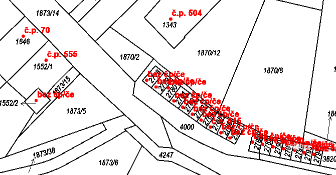Havlíčkův Brod 50405934 na parcele st. 2780 v KÚ Havlíčkův Brod, Katastrální mapa