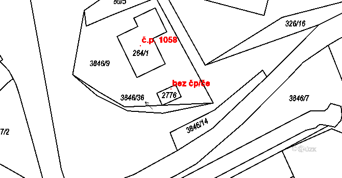 Trhové Sviny 120426935 na parcele st. 2776 v KÚ Trhové Sviny, Katastrální mapa