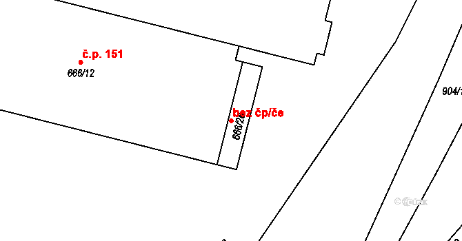 Osek 42215935 na parcele st. 666/26 v KÚ Osek u Hořovic, Katastrální mapa